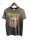 Vintage 1980s Megadeth Skull Metal Rock Shirt Large