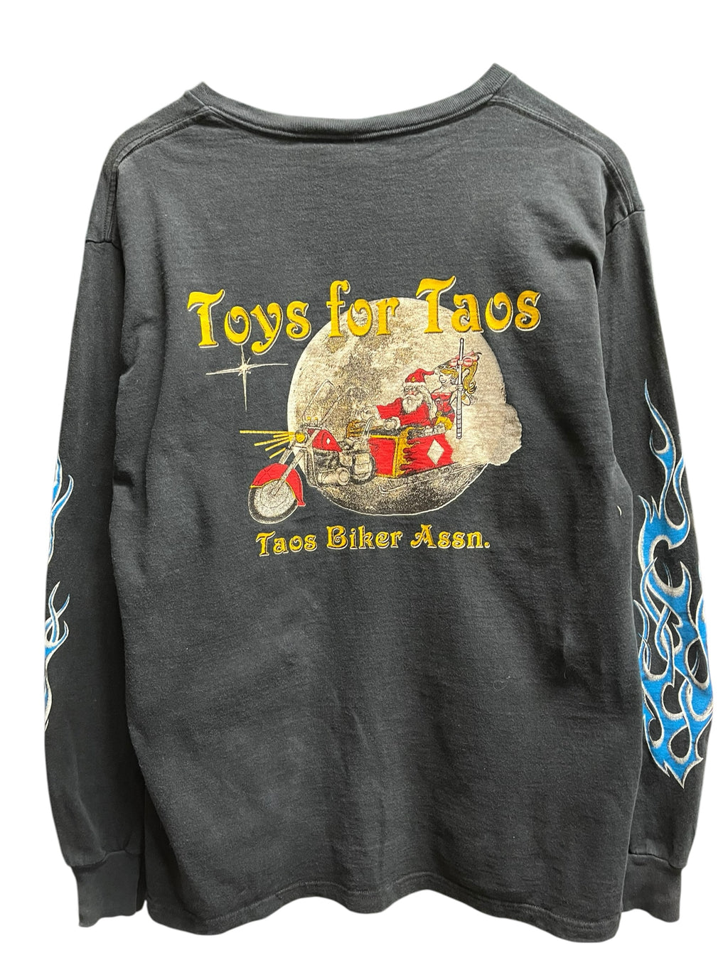 Vintage 1990s Biker Toy For Taos Long Sleeve shirt Large