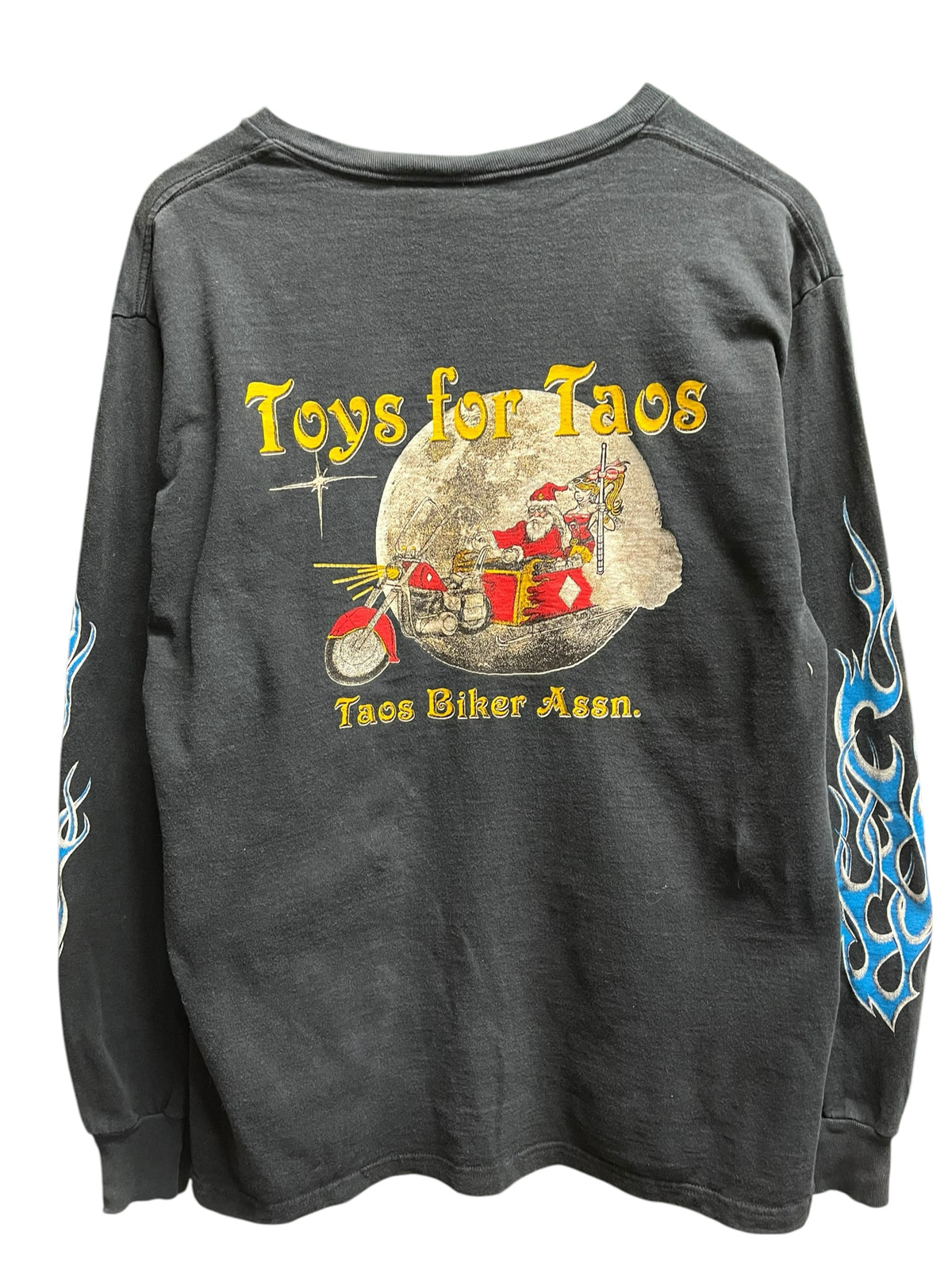 Vintage 1990s Biker Toy For Taos Long Sleeve shirt Large
