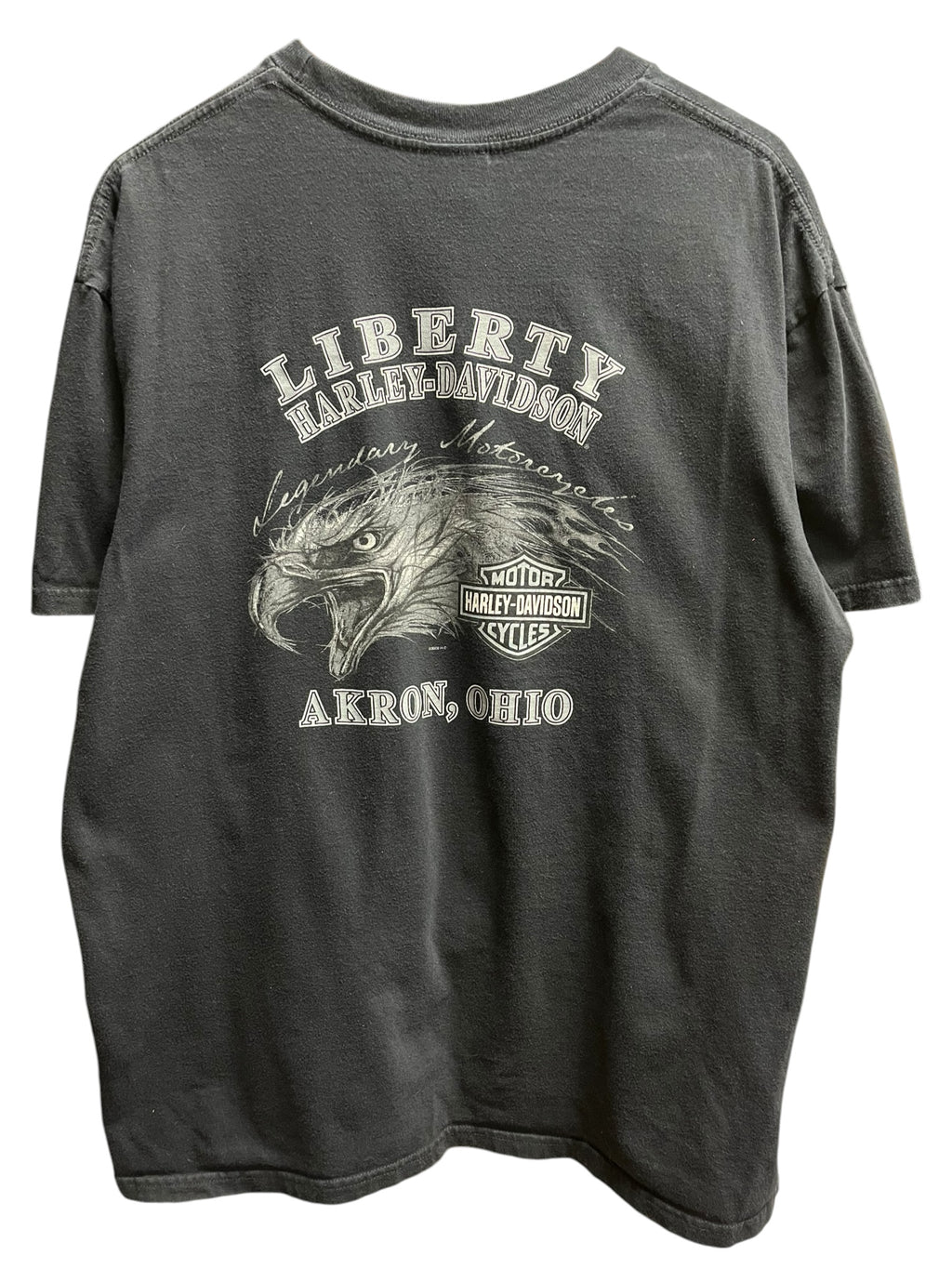 Vintage 2000s Harley Davidson Akron, Ohio Shirt XL