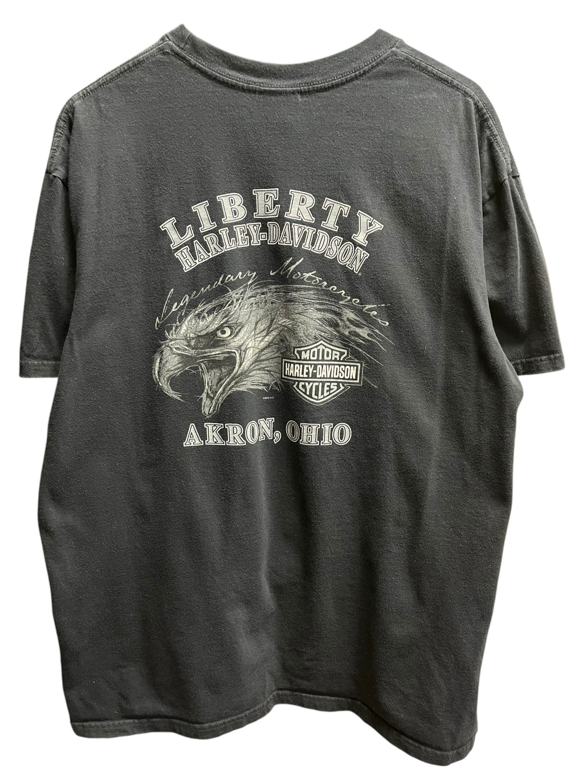 Vintage 2000s Harley Davidson Akron, Ohio Shirt XL