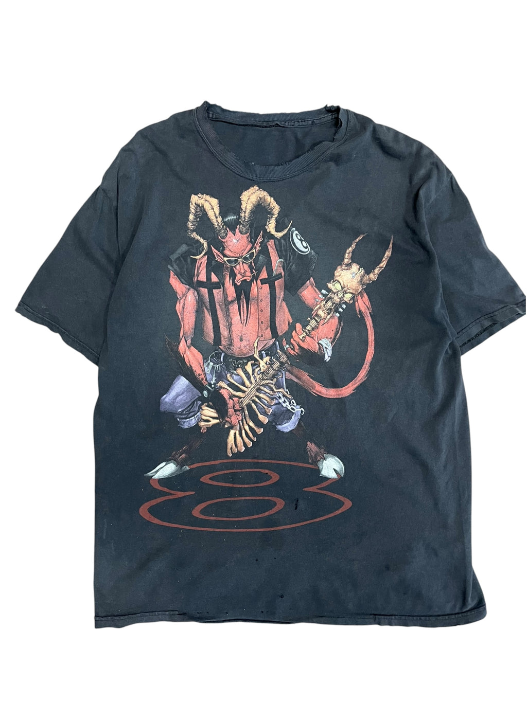 Vintage 2000s Guitar Hero Devil Graphic Shirt Large