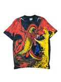 Vintage 1990s Liquid Blue Dragon AOP Shirt Large NWT