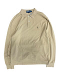 Vintage 2000s Beige Polo Long Sleeve Large
