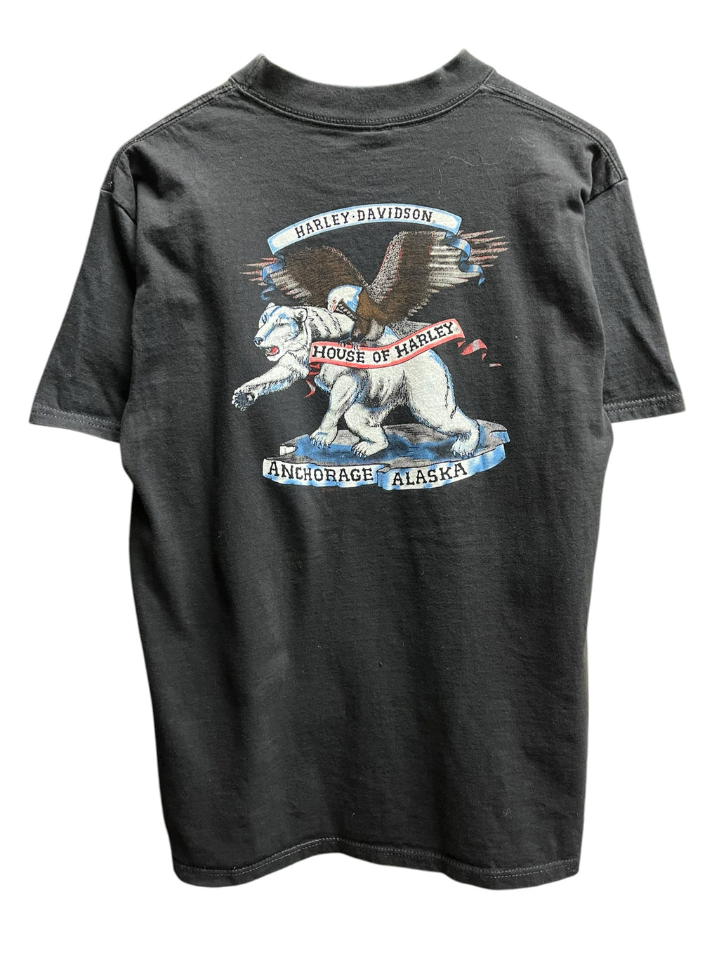 Vintage 1990s Harley Davidson Anchorage Alaska shirt Large