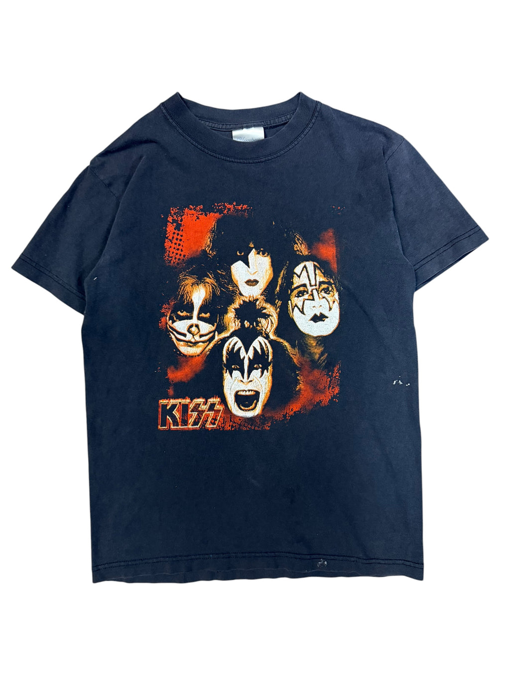 Vintage 2000s Kiss Band Graphic Shirt Small