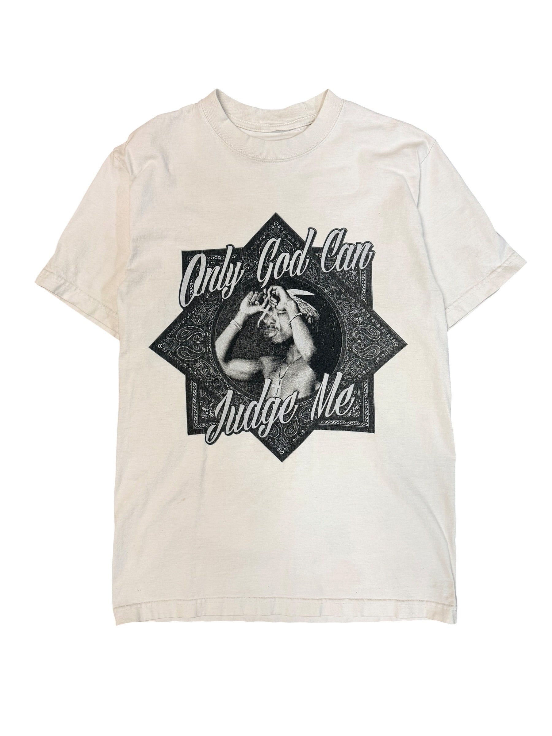 Vintage 2000s Tupac Only Judge Can Judge Me Shirt Medium