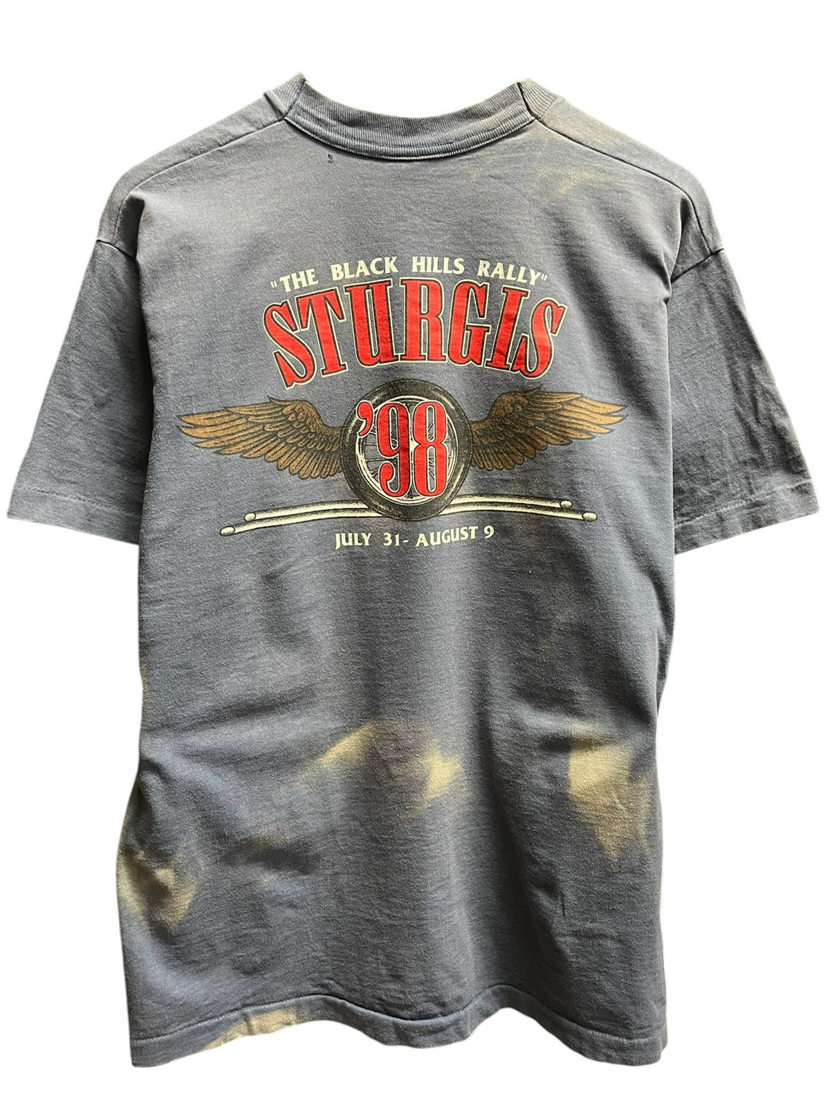 Vintage 1990s Biker Sturgis Rally Distressed Shirt Large