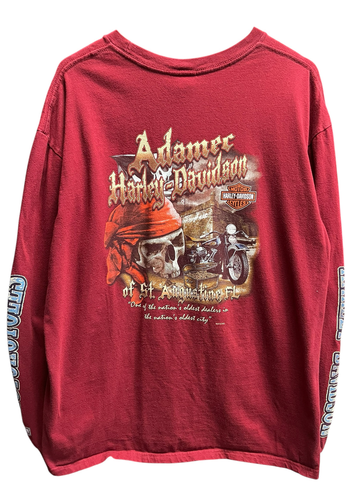 Vintage 2000s Harley Davidson Augustine, FL Long Sleeve Shirt XL