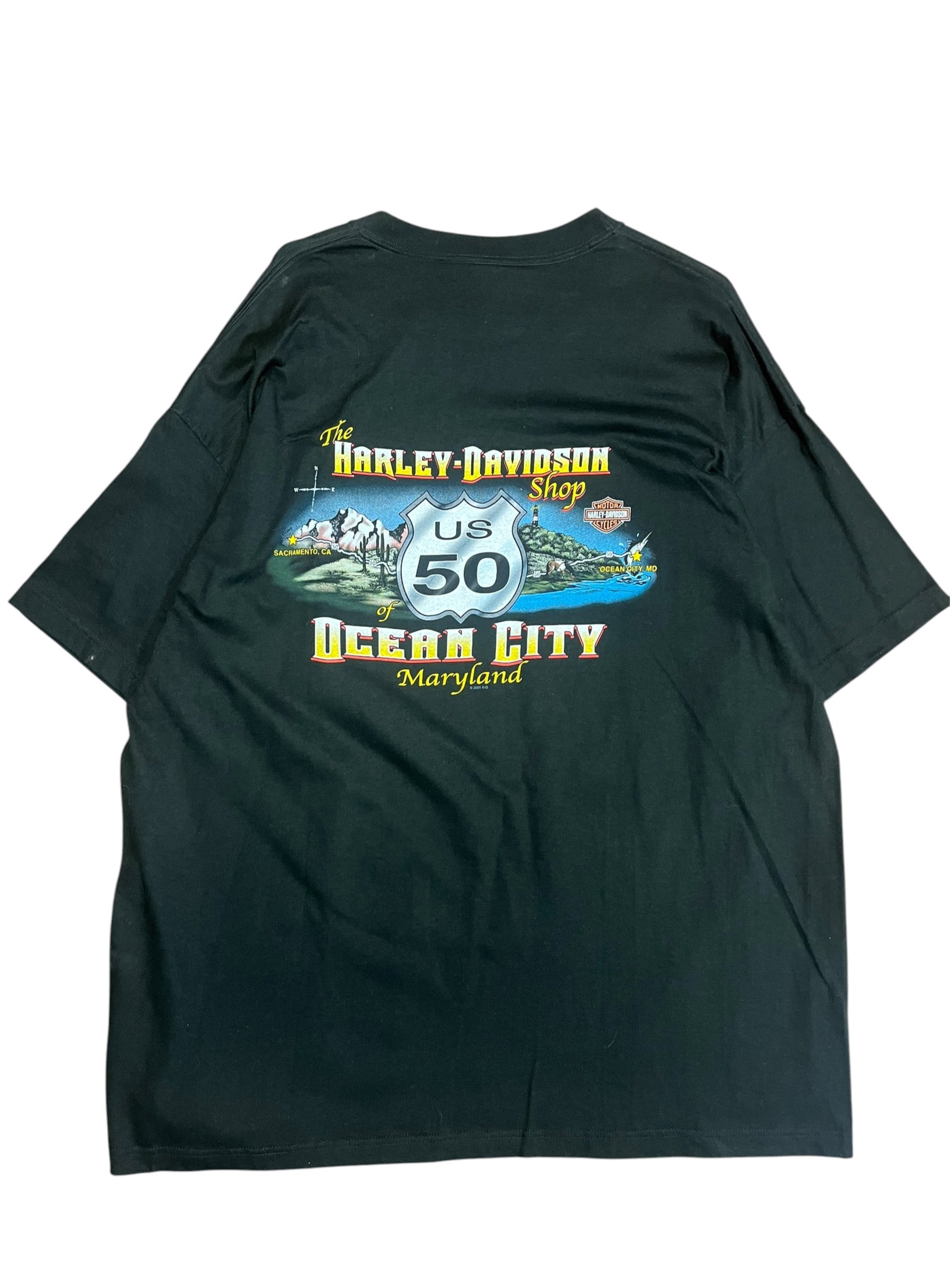 Vintage 2000s Harley Davidson Ocean City shirt 2XL