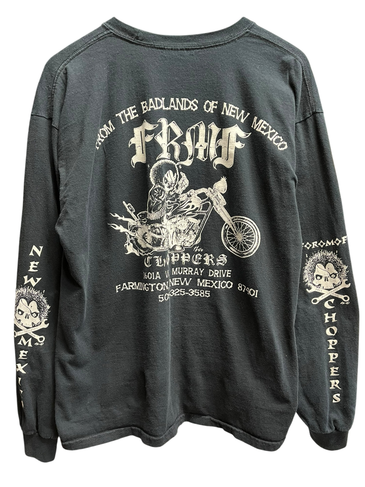 Vintage 2000s Biker Free Rider New Mexico Long Sleeve Shirt L