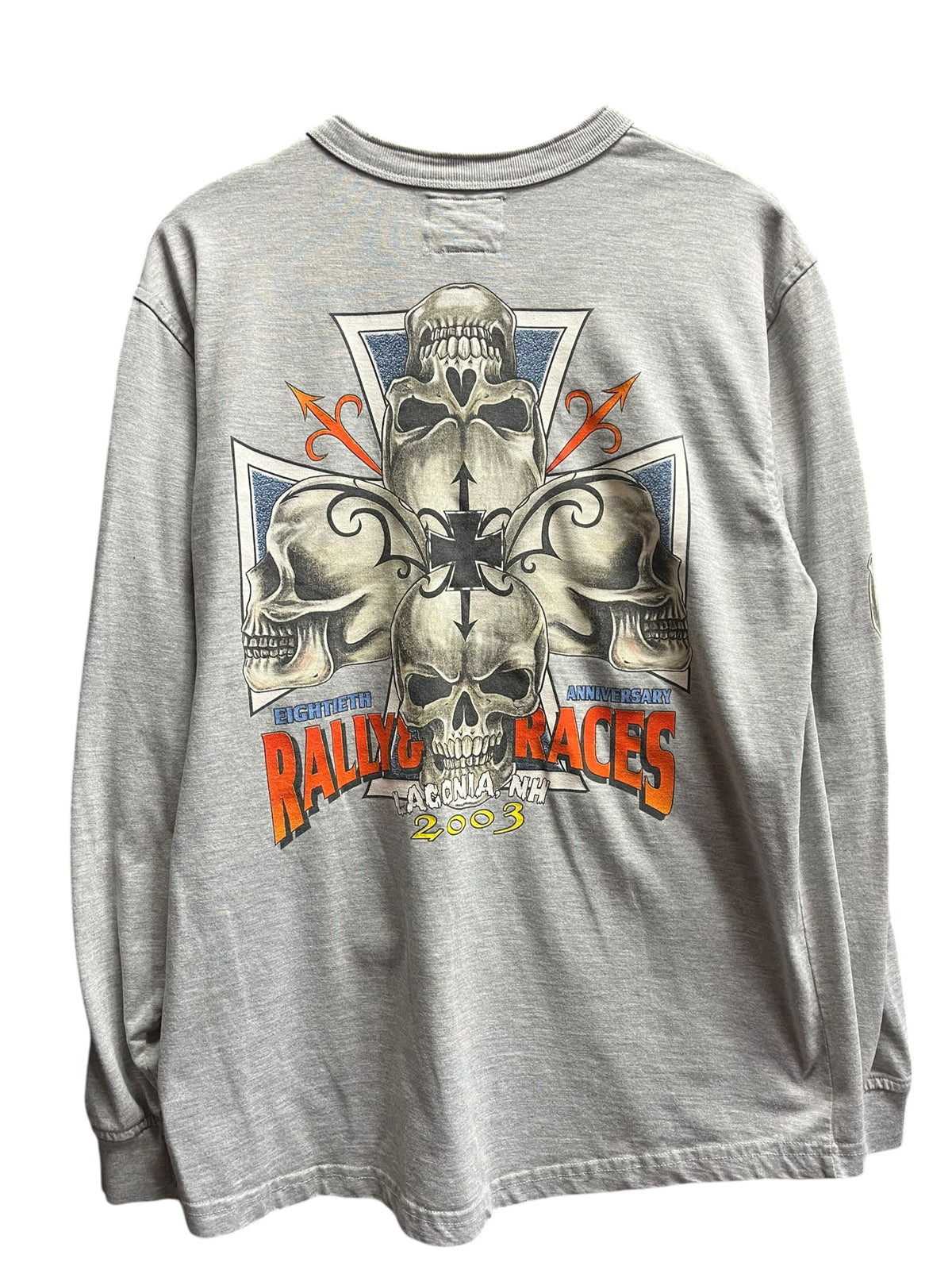 Vintage 2000s Biker Rally Races Long sleeve Shirt Medium