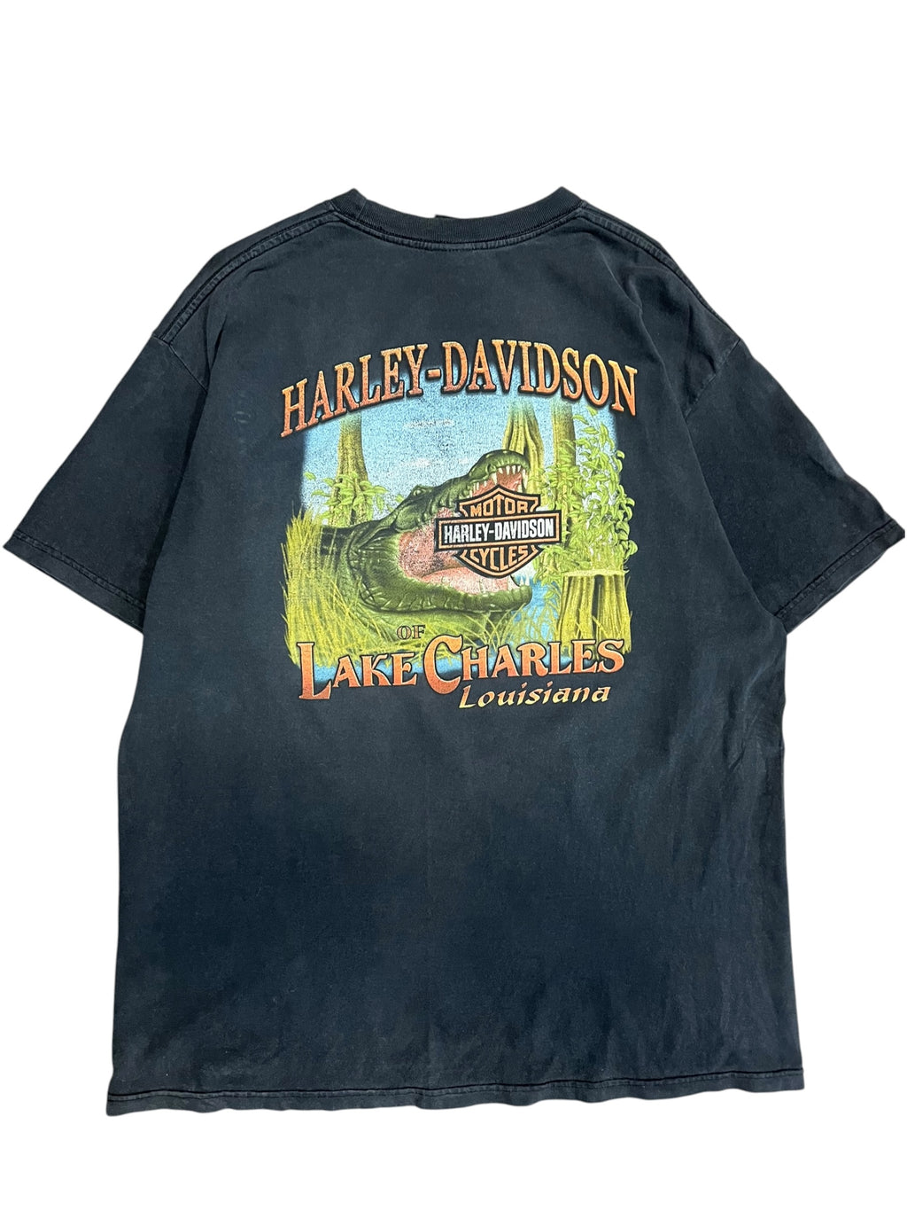 Vintage 2000s Harley Davidson Lake Charles Louisiana shirt XL