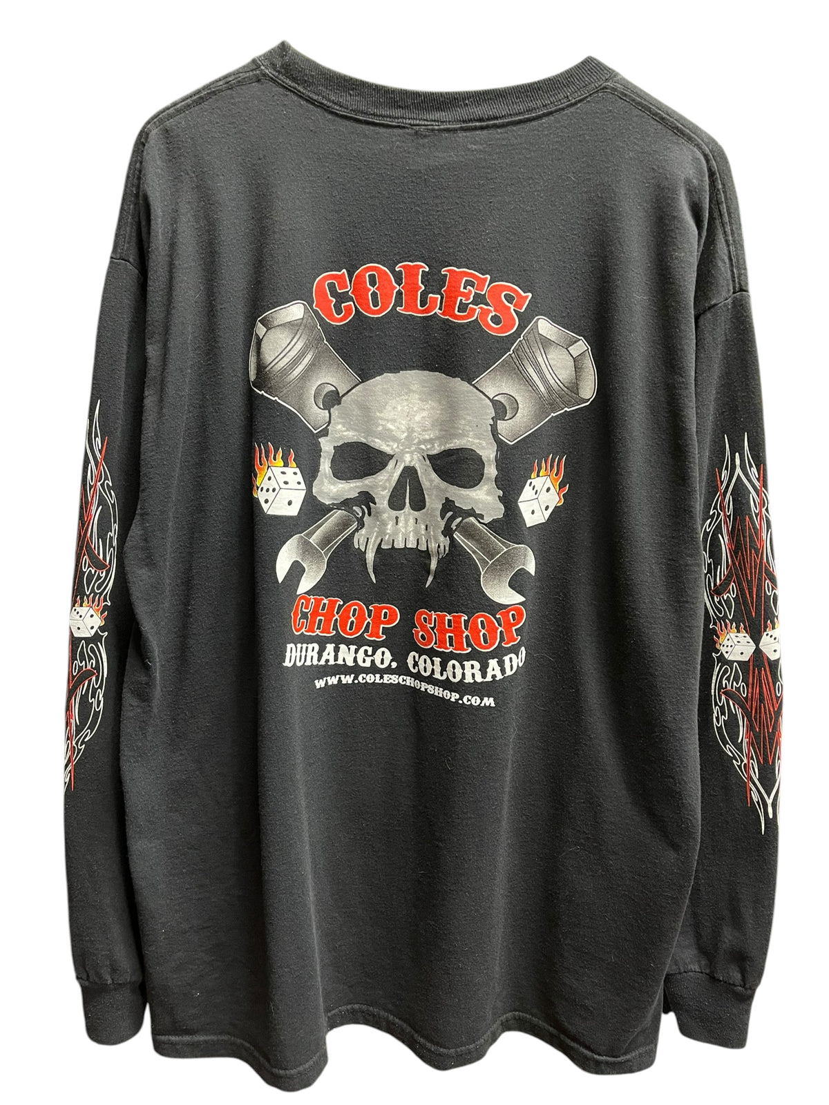 Vintage 2000s Biker Coles Chop Shop Shirt XL