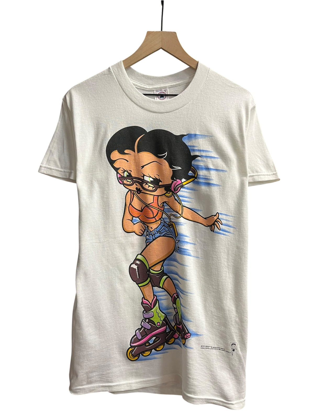 Vintage 1990s Betty Boop Skating shirt Small