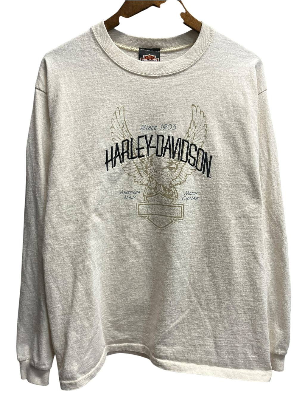 Vintage 1990s Harley Davidson Austin,Texas Long Sleeve Shirt Large