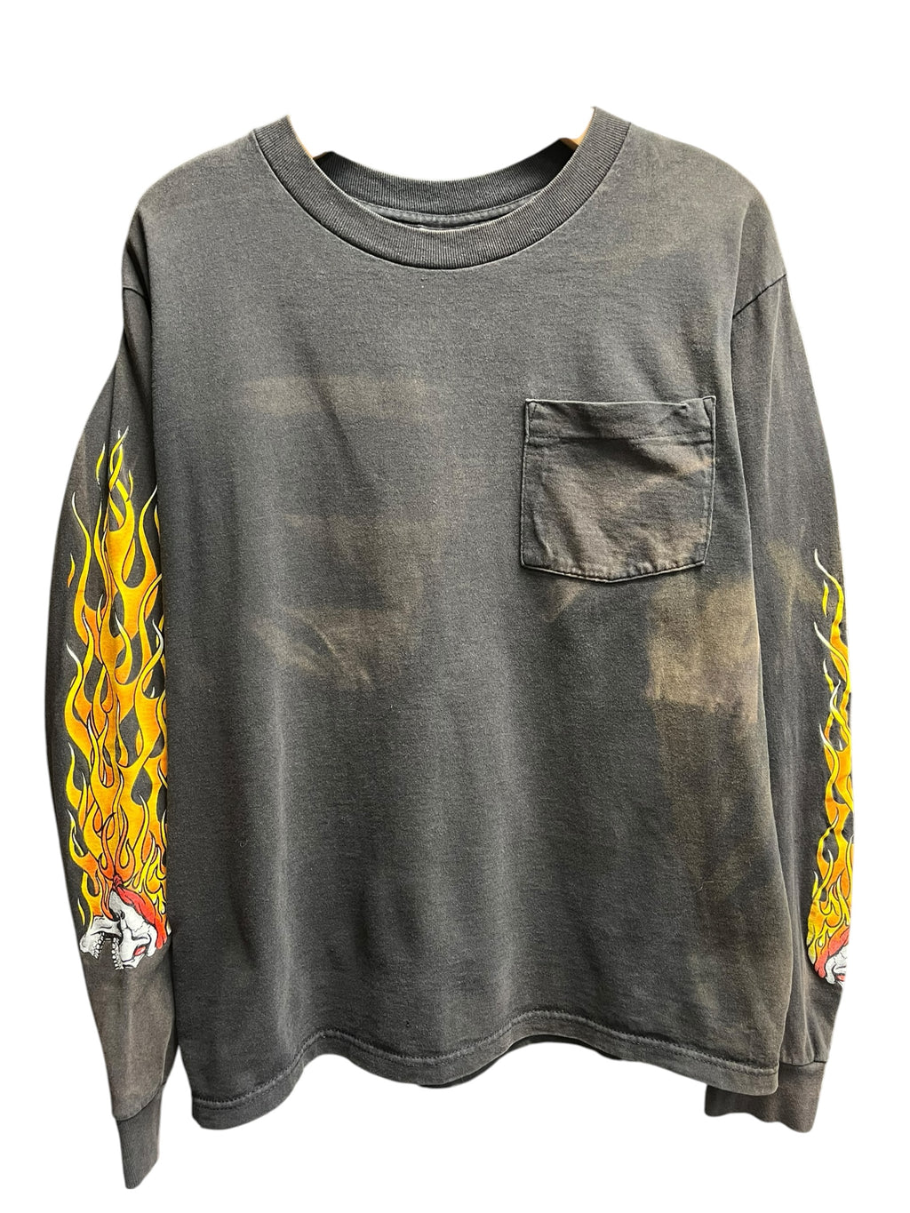 Vintage 1990s Biker Dave’s Custom Cycle Long Sleeve Shirt Medium