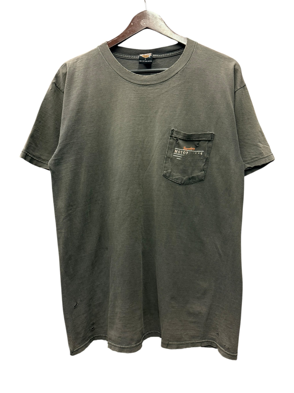 Vintage 1990s Harley Davidson Orem, Utah Faded Pocket Shirt Large