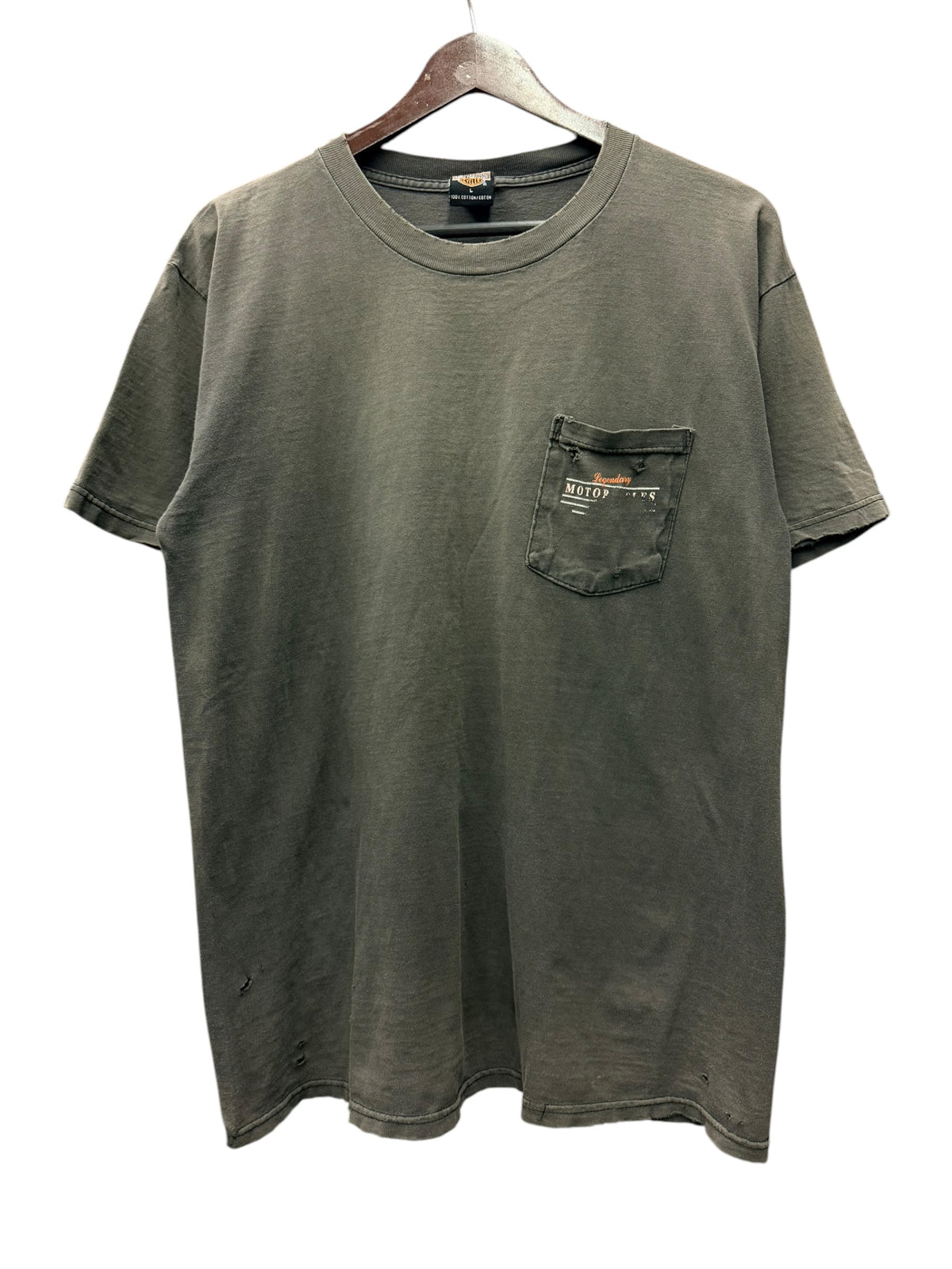 Vintage 1990s Harley Davidson Orem, Utah Faded Pocket Shirt Large