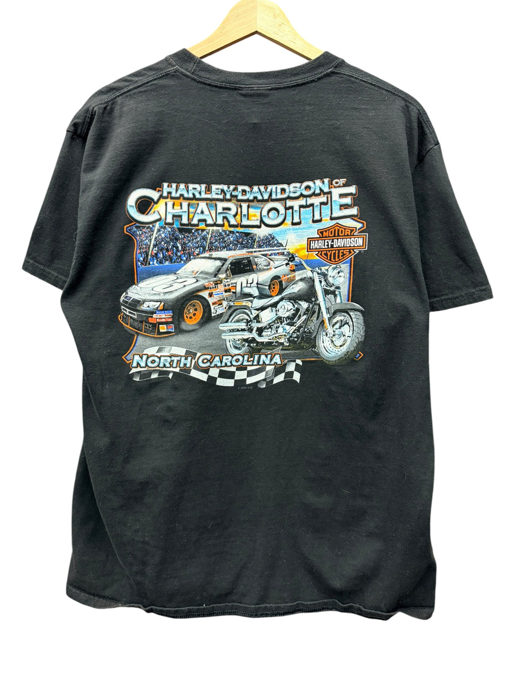 2010s Harley Davidson Bulldog Charlotte, NC Shirt Large