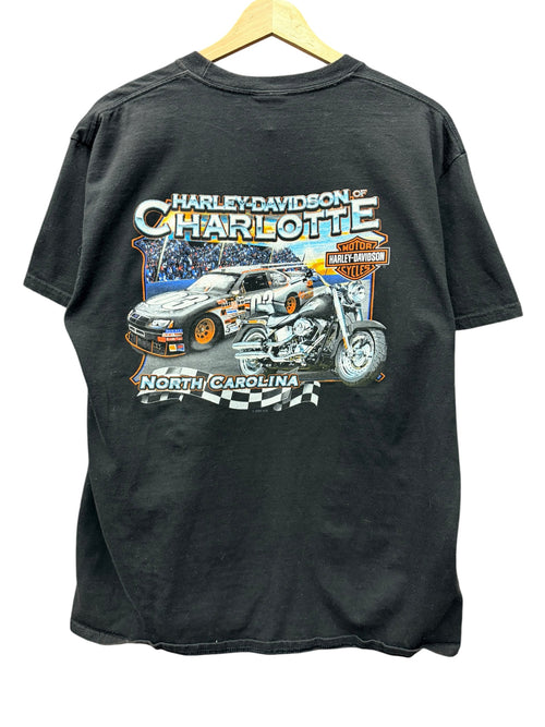 2010s Harley Davidson Bulldog Charlotte, NC Shirt Large