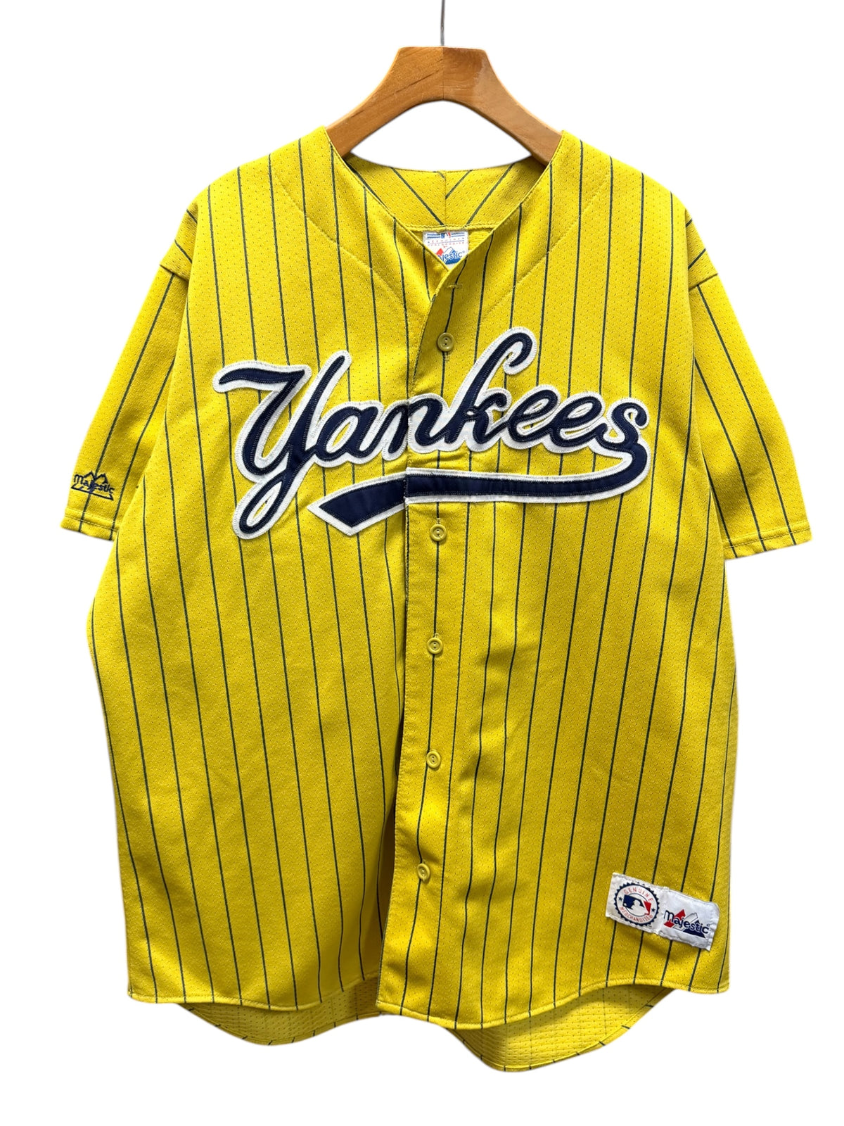 Vintage 2000s New York Yankees Yellow Jersey XL