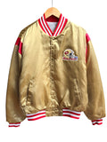 Vintage 1980s San Francisco 49ers Gold Satin Jacket Large
