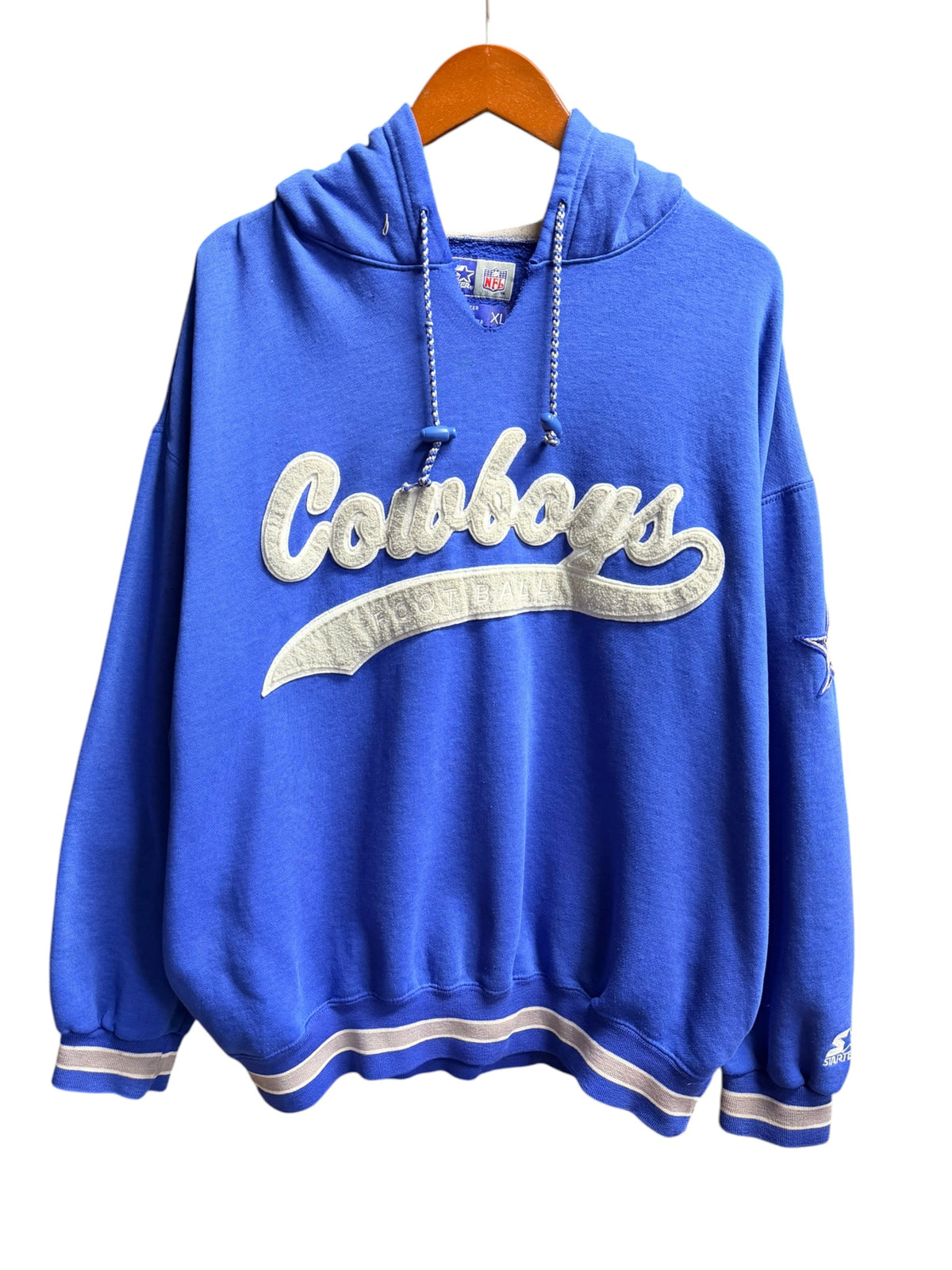 Vintage 1990s Dallas Cowboys Starter Hoodie Sweater XL