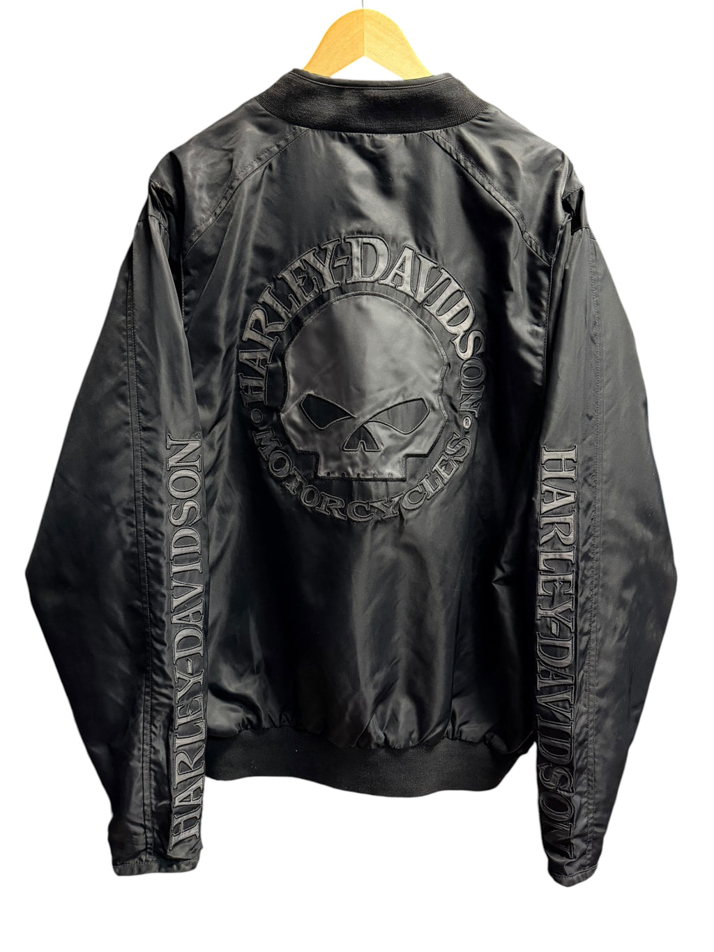 Vintage 2000s Harley Davidson Skull Zip Up Jacket XL