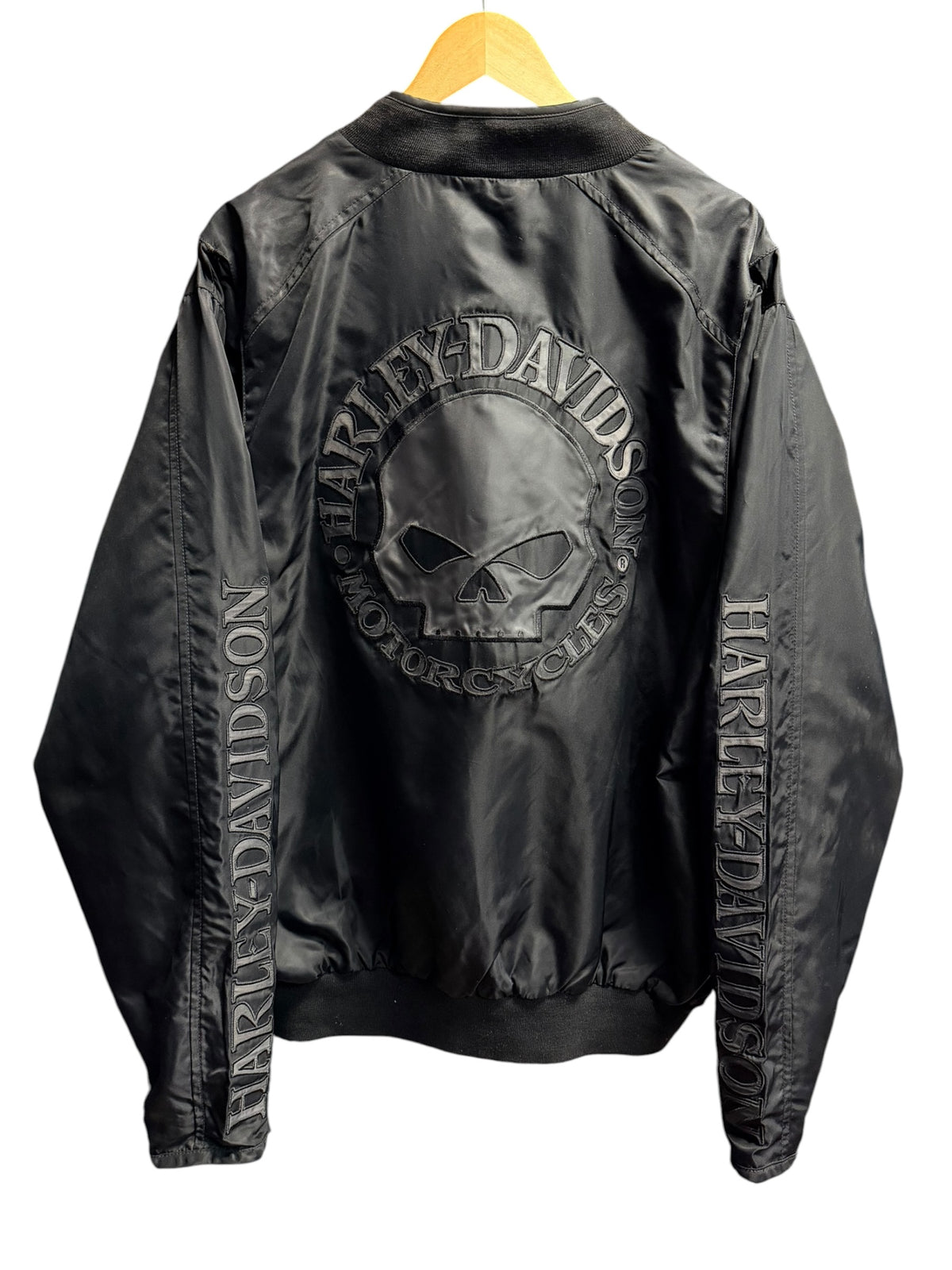 Vintage 2000s Harley Davidson Skull Zip Up Jacket XL