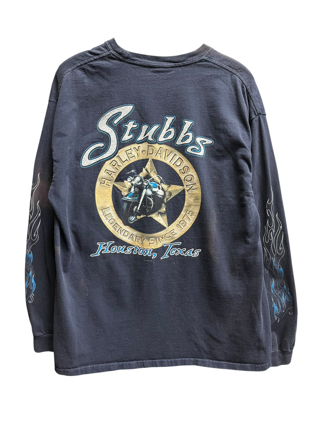 Vintage 2000s Harley Davidson Houston, TX Long Sleeve Shirt Medium