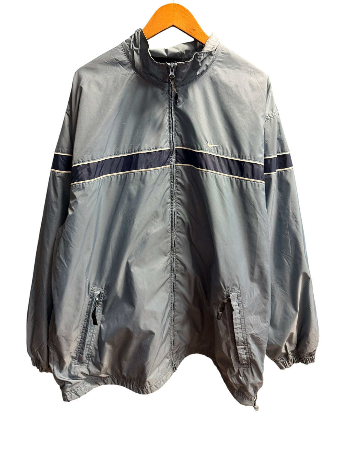 Vintage 2000s Nike Light Blue Navy Windbreaker XL