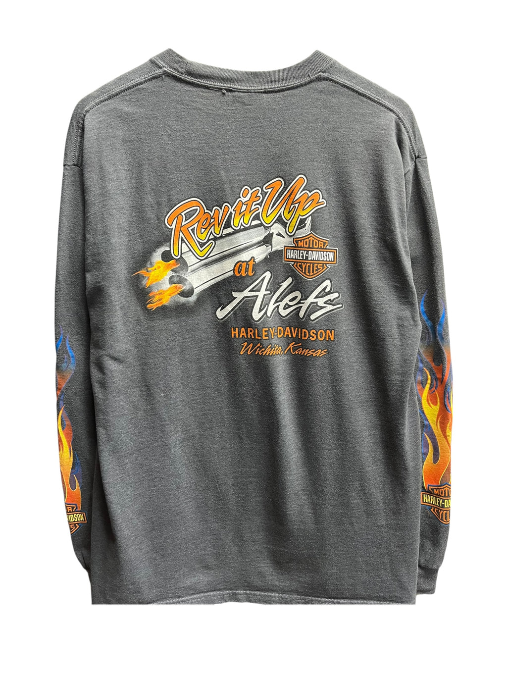 Vintage 2000s Harley Davidson Wichita, KS Long Sleeve Shirt