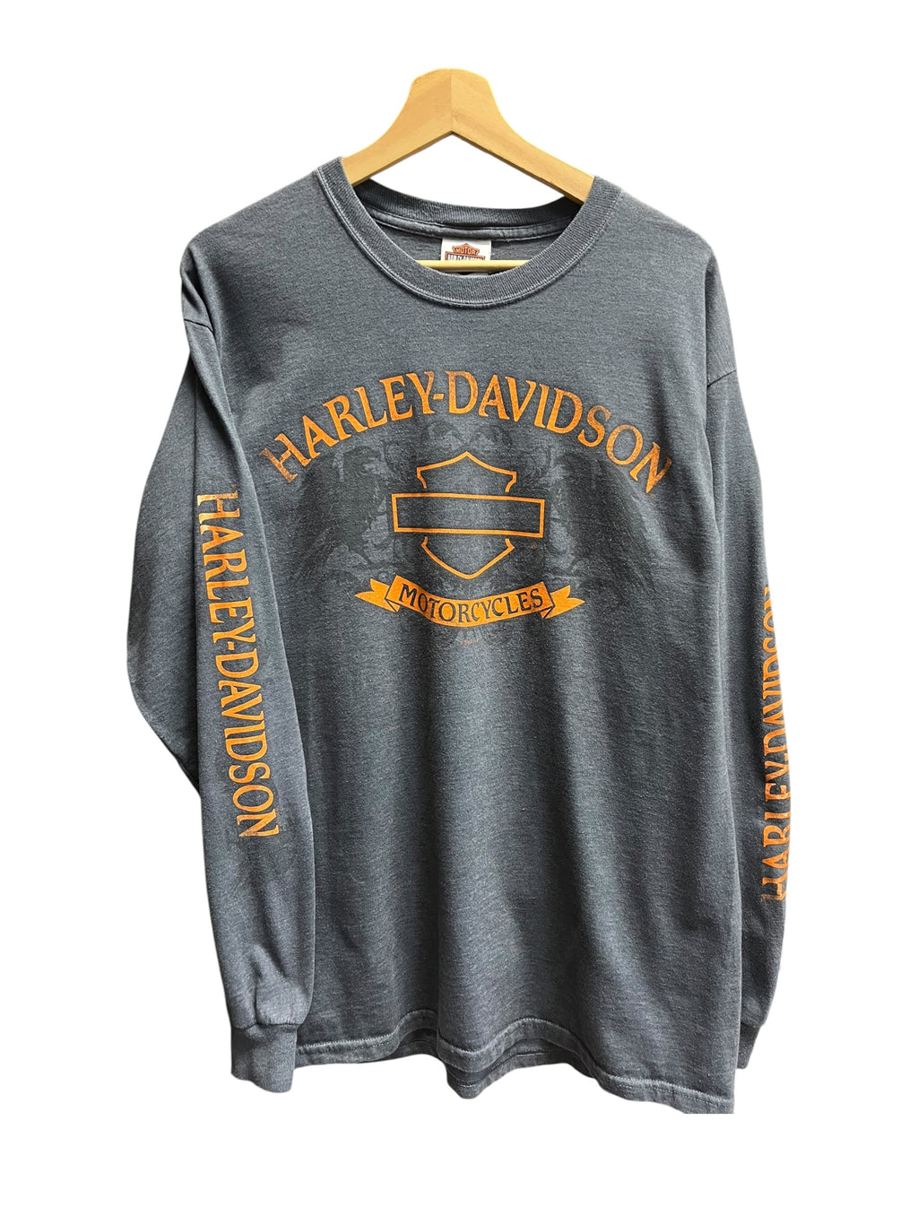 Vintage 2000s Harley Davidson Houston, TX Long Sleeve Shirt Large