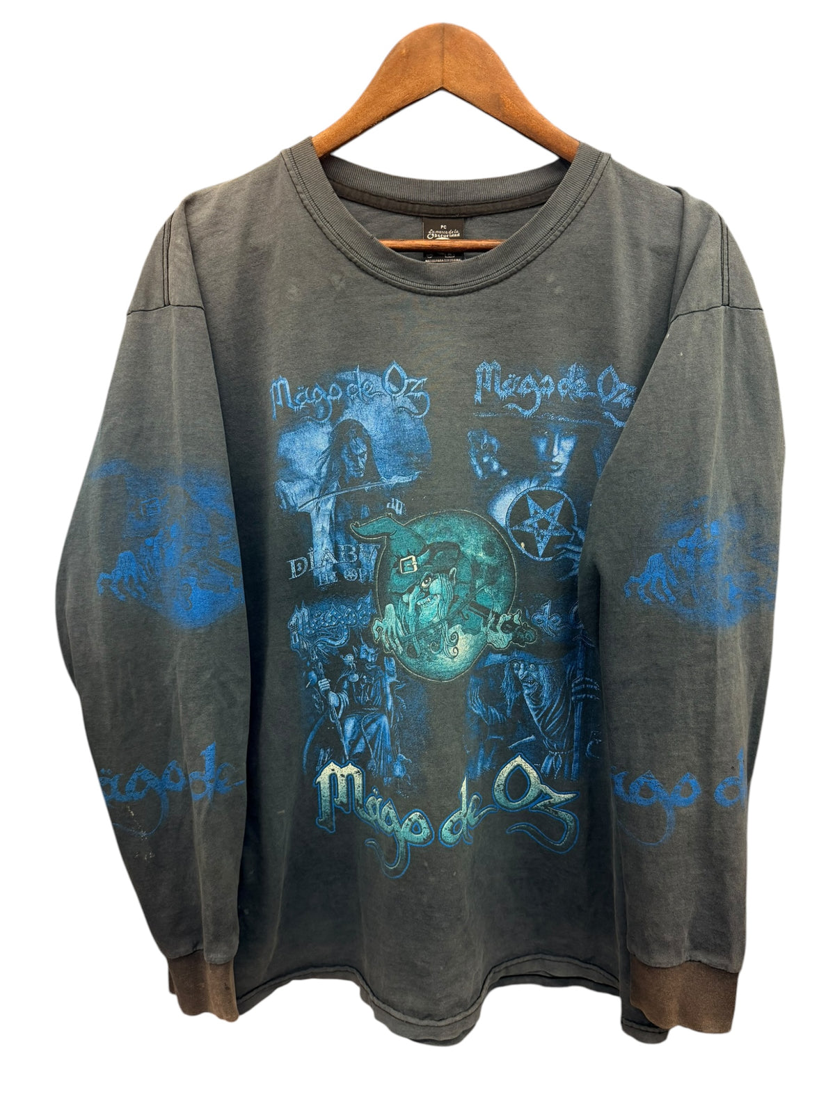 Vintage 2000s Mago De Oz Rock Long Sleeve Graphic Shirt XL