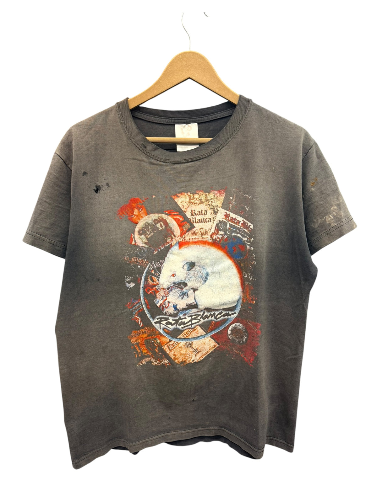 Vintage 2000s Rata Blanca Band Faded Shirt Large