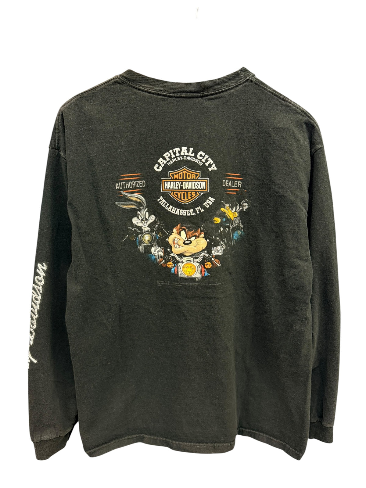 Vintage 2000s Bugs Bunny Harley Davidson Long Sleeve Shirt Large