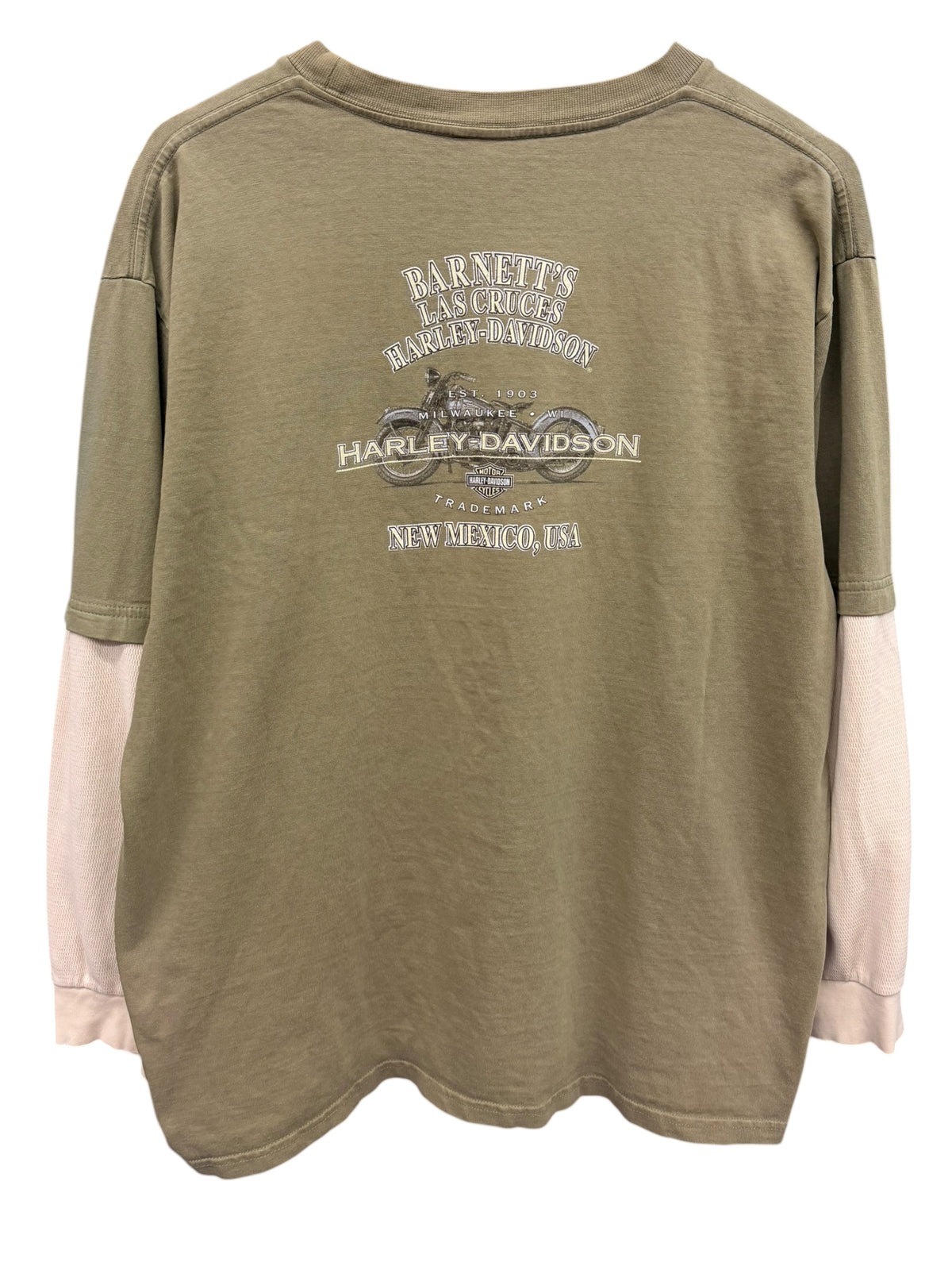 Vintage 2000s Harley Davidson Thermal Long Sleeve Shirt XL