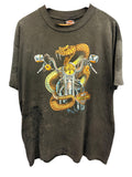 Vintage 1990s Harley Davidson Snake 3D Emblem Jacksonville,AR Shirt XL