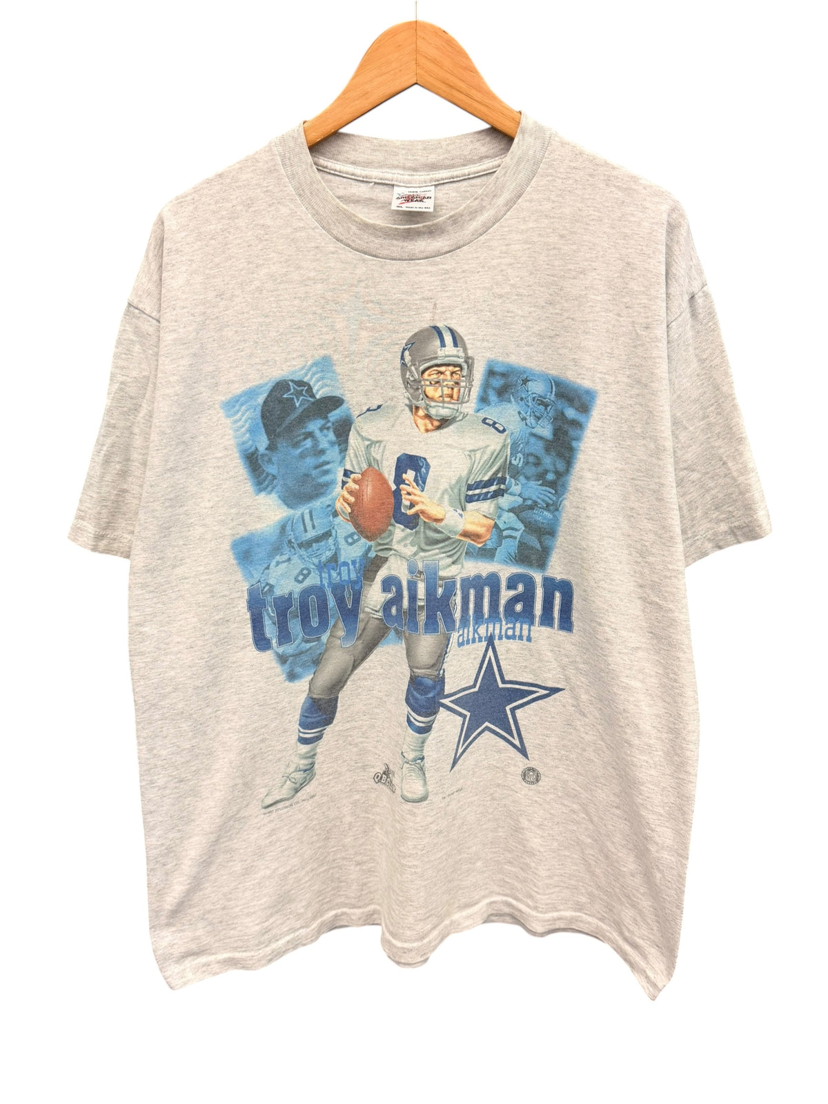 Vintage 1990s Troy Aikman Dallas Cowboys Shirt XL