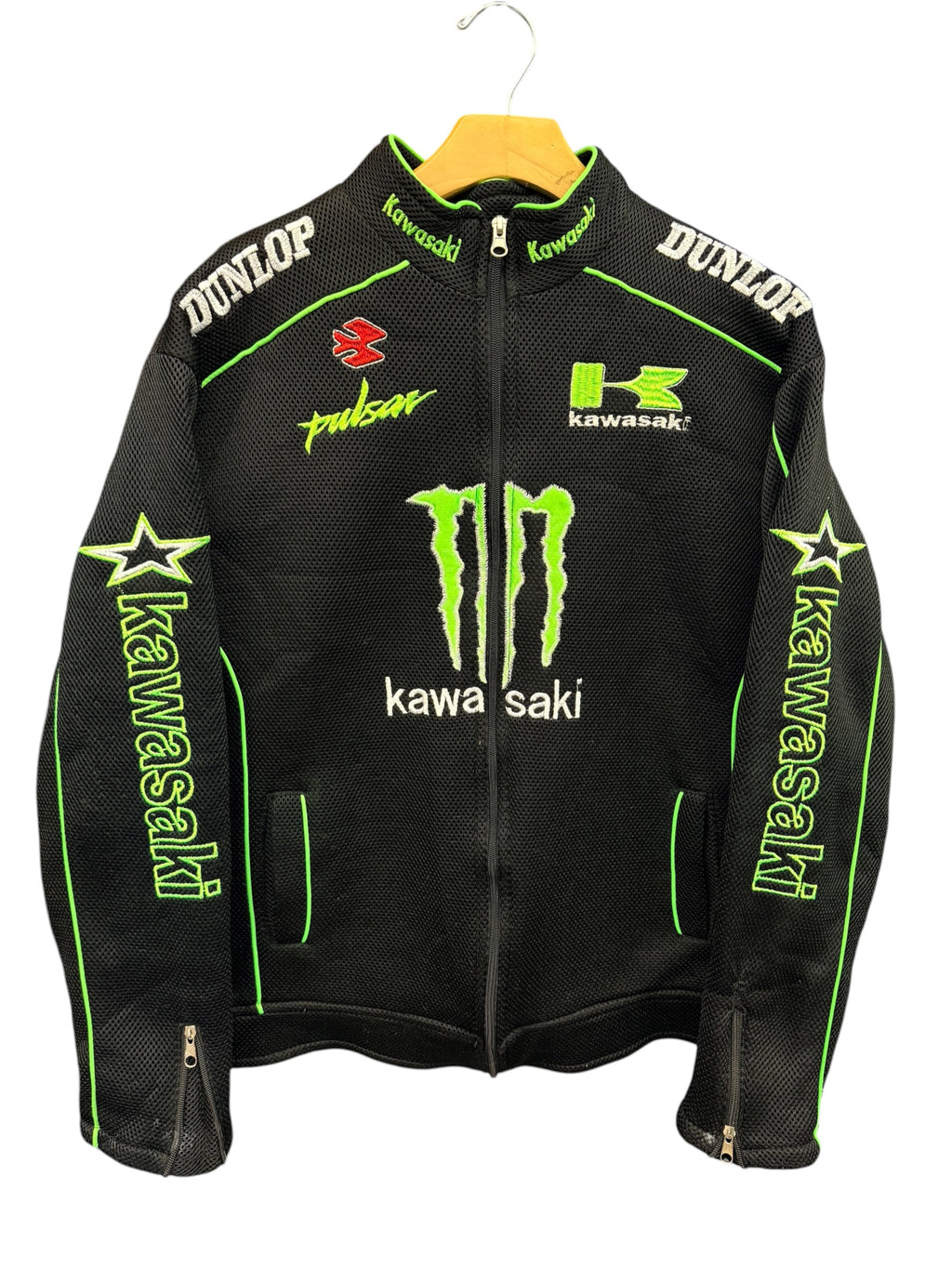 Vintage 2000s Monster Kawasaki Racing Jacket Large