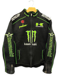 Vintage 2000s Monster Kawasaki Racing Jacket Large