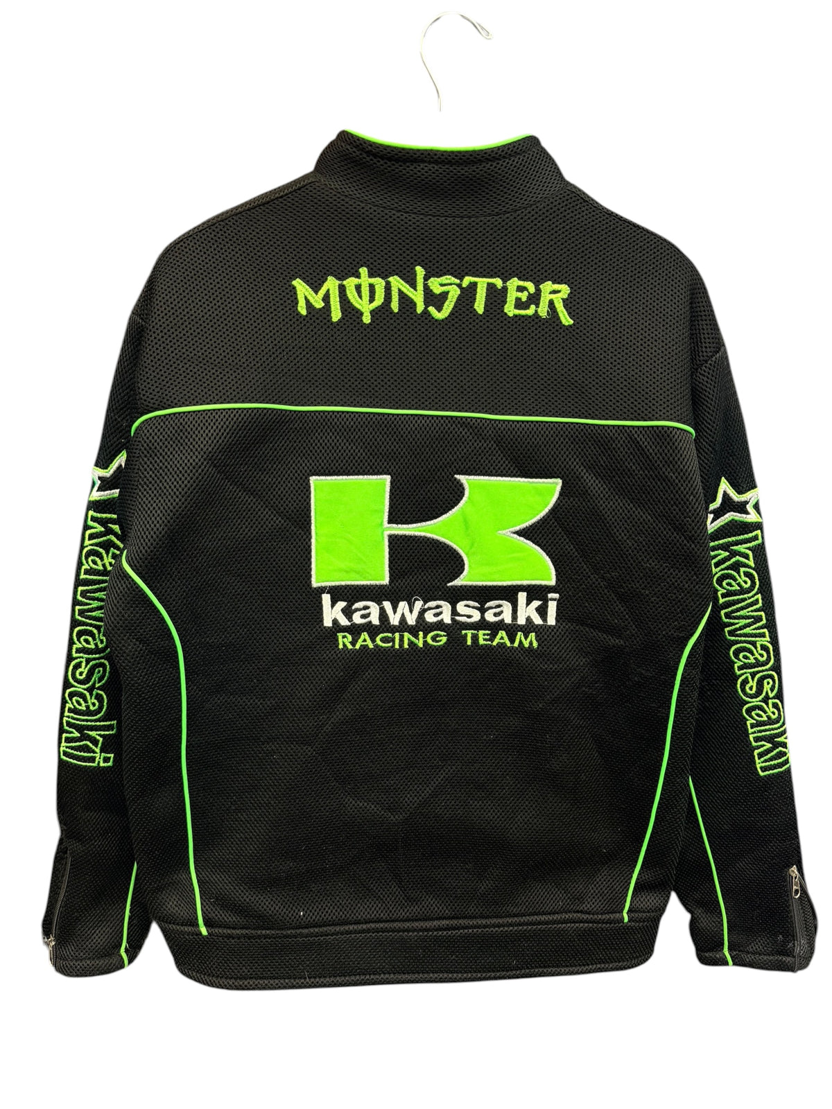 Vintage 2000s Monster Kawasaki Racing Jacket Large