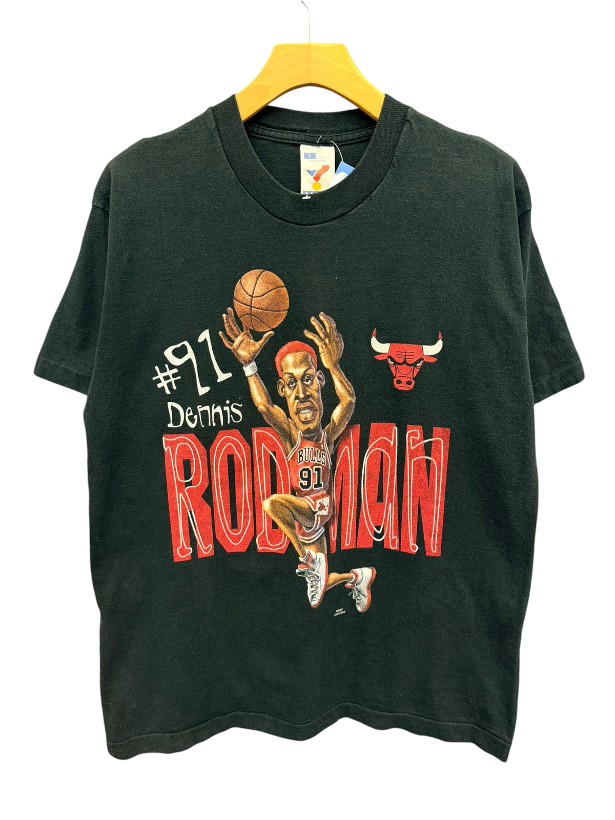 Vintage 1990s Dennis Rodman Chicago Bulls Shirt Large