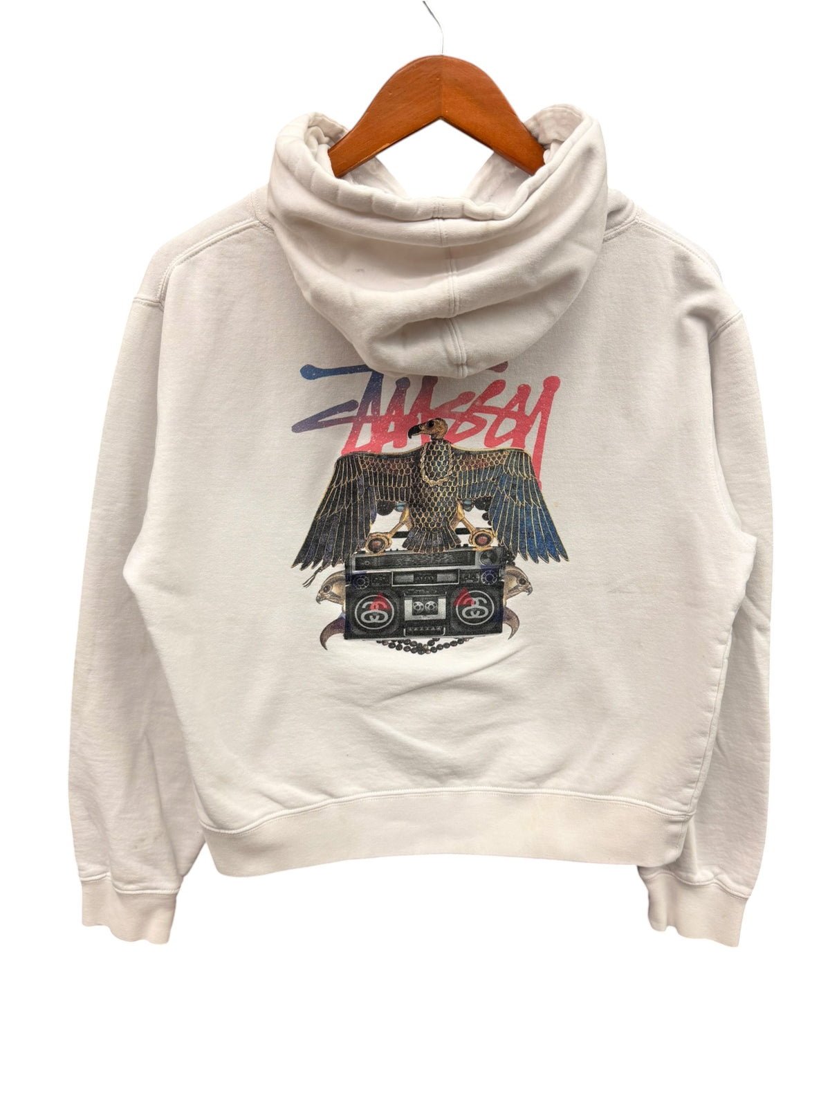 Vintage 2000s Stussy Eagle Pullover Hoodie Womens Large