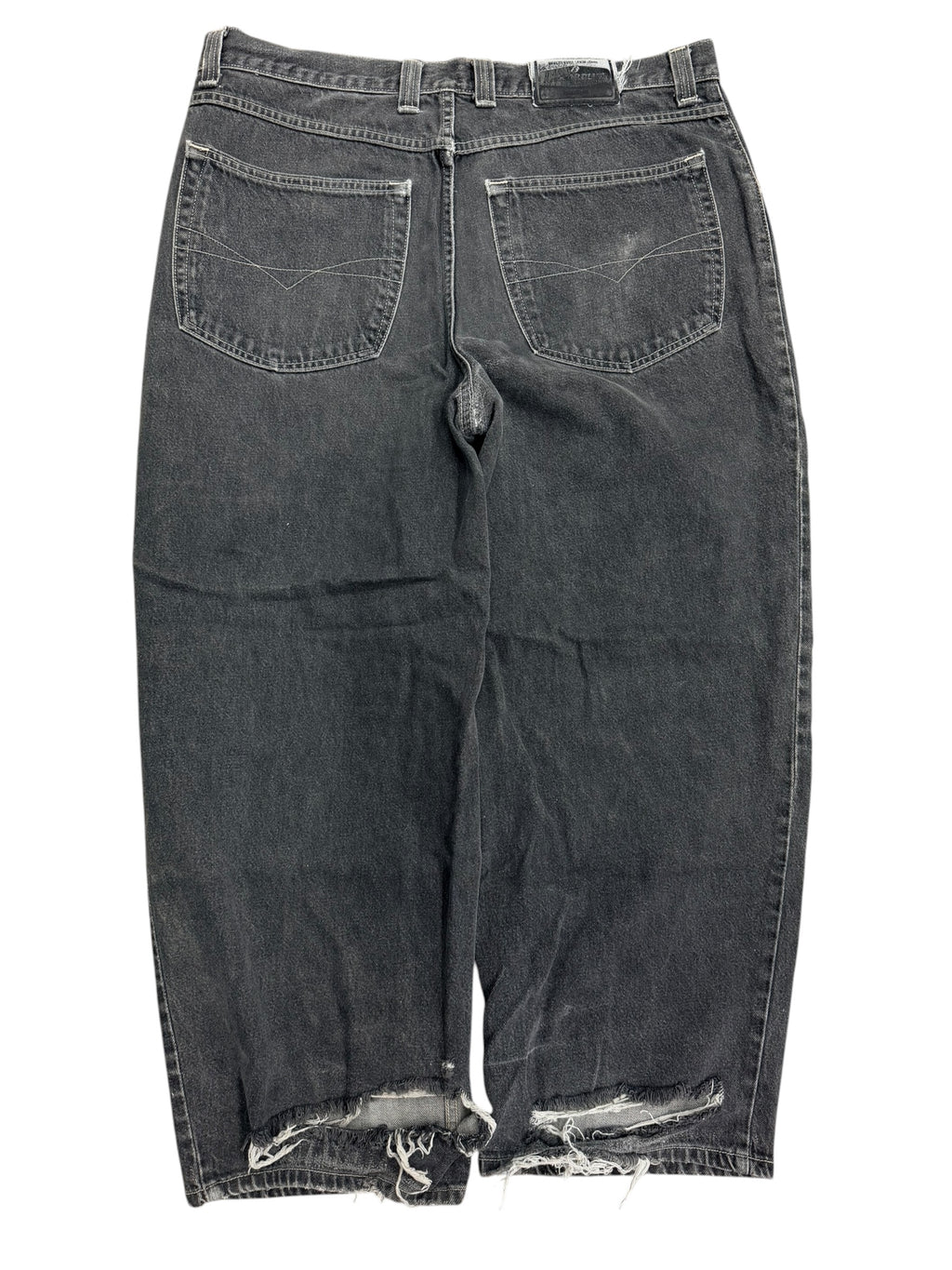 Vintage 2000s Anchor Blue Beyond Baggy Black Denim Pants 40W