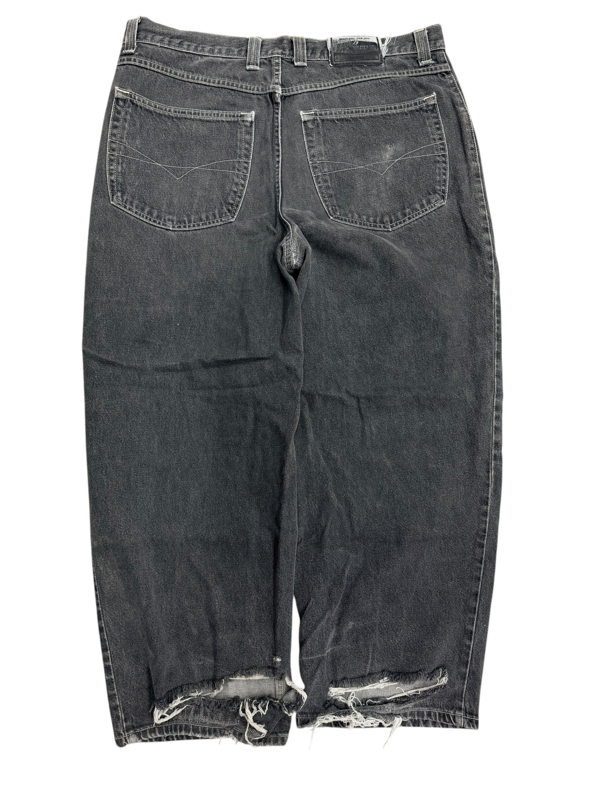Vintage 2000s Anchor Blue Beyond Baggy Black Denim Pants 40W