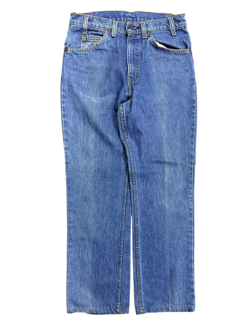 Vintage 1980s Levis Orange Tab Blue Denim Pants 30W