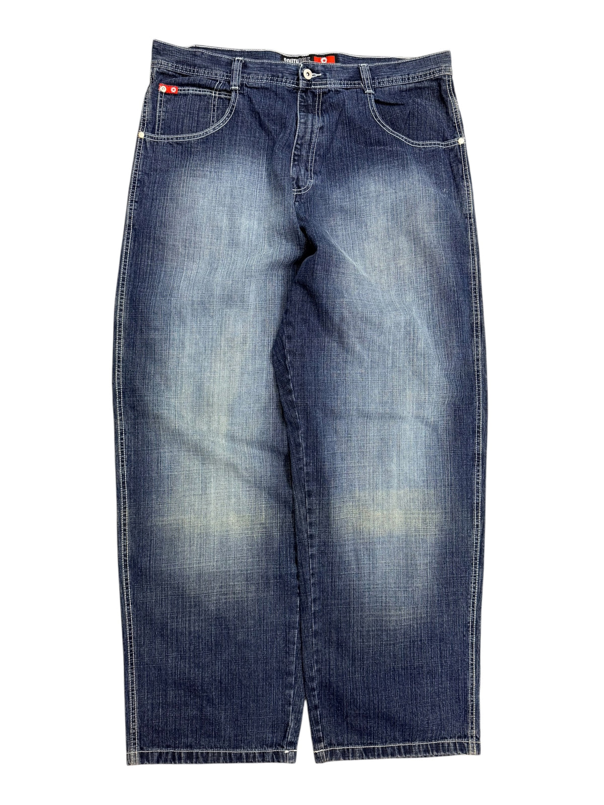 Vintage 2000s Southpole Red Tab Blue Baggy Denim Pants 40W