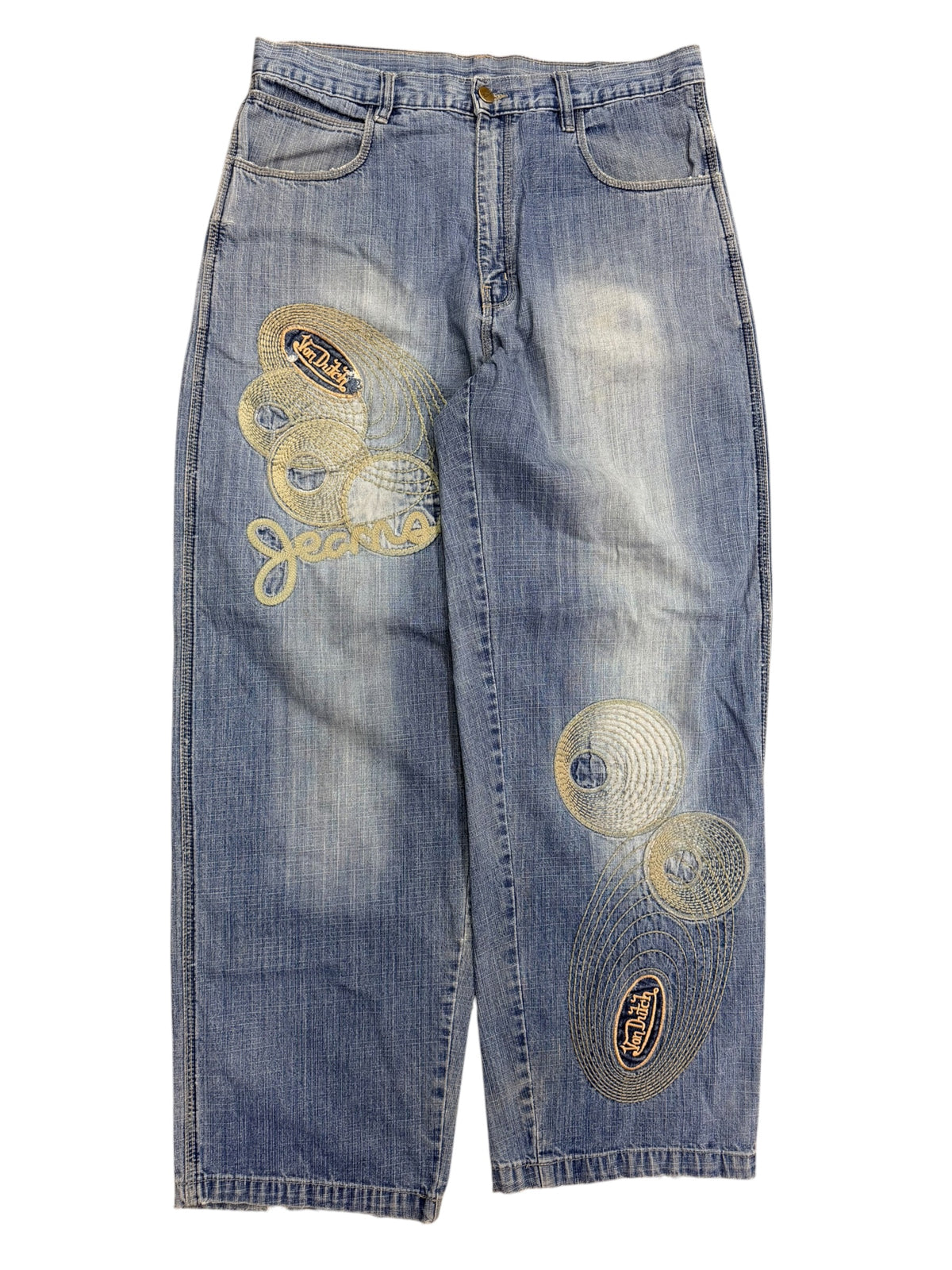 Vintage 2000s Von Dutch Baggy Denim Pants 34W